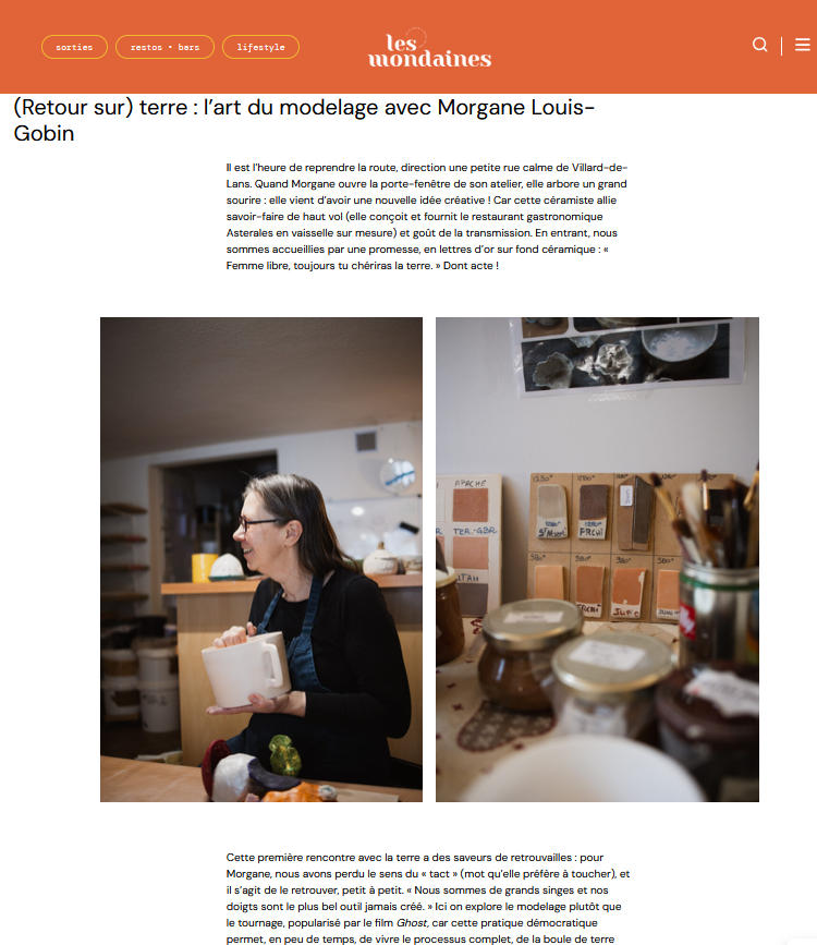 Lesmondaines.com reportage Vercors à l'atlier Morgane Louis-Gobin